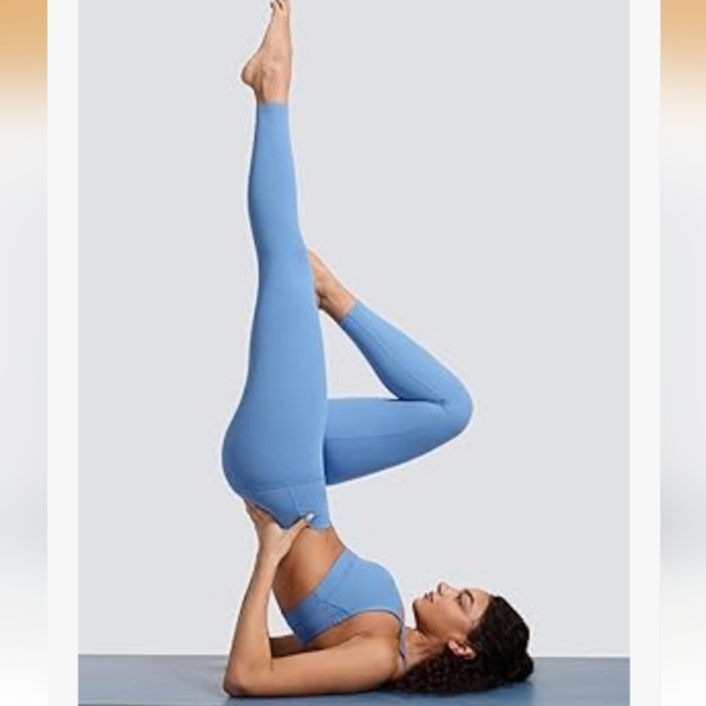 CRZ YOGA‎ Butterluxe Yoga Leggings 25" - High Waisted Buttery Soft Blue Sz XL